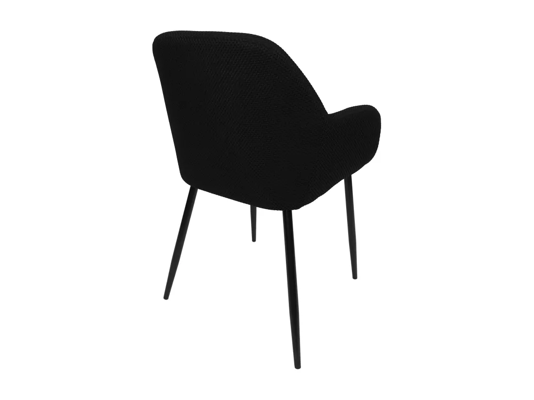 Fauteuil Atome Noir - Lot de 2