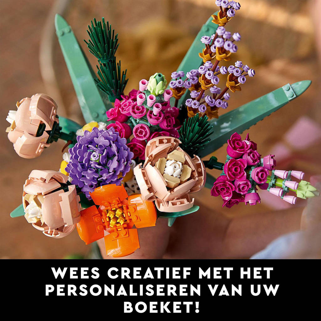 Nice bouquet of flowersBloemenboeket Bouwpakket voor Volwassenen 10280