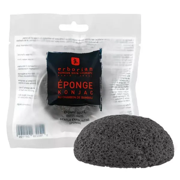 Esponja Konjac Erborian Accessory com Carvão de Bambu
