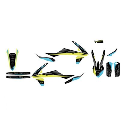 Kit déco + housse de selle Blackbird STEALTH FLUO