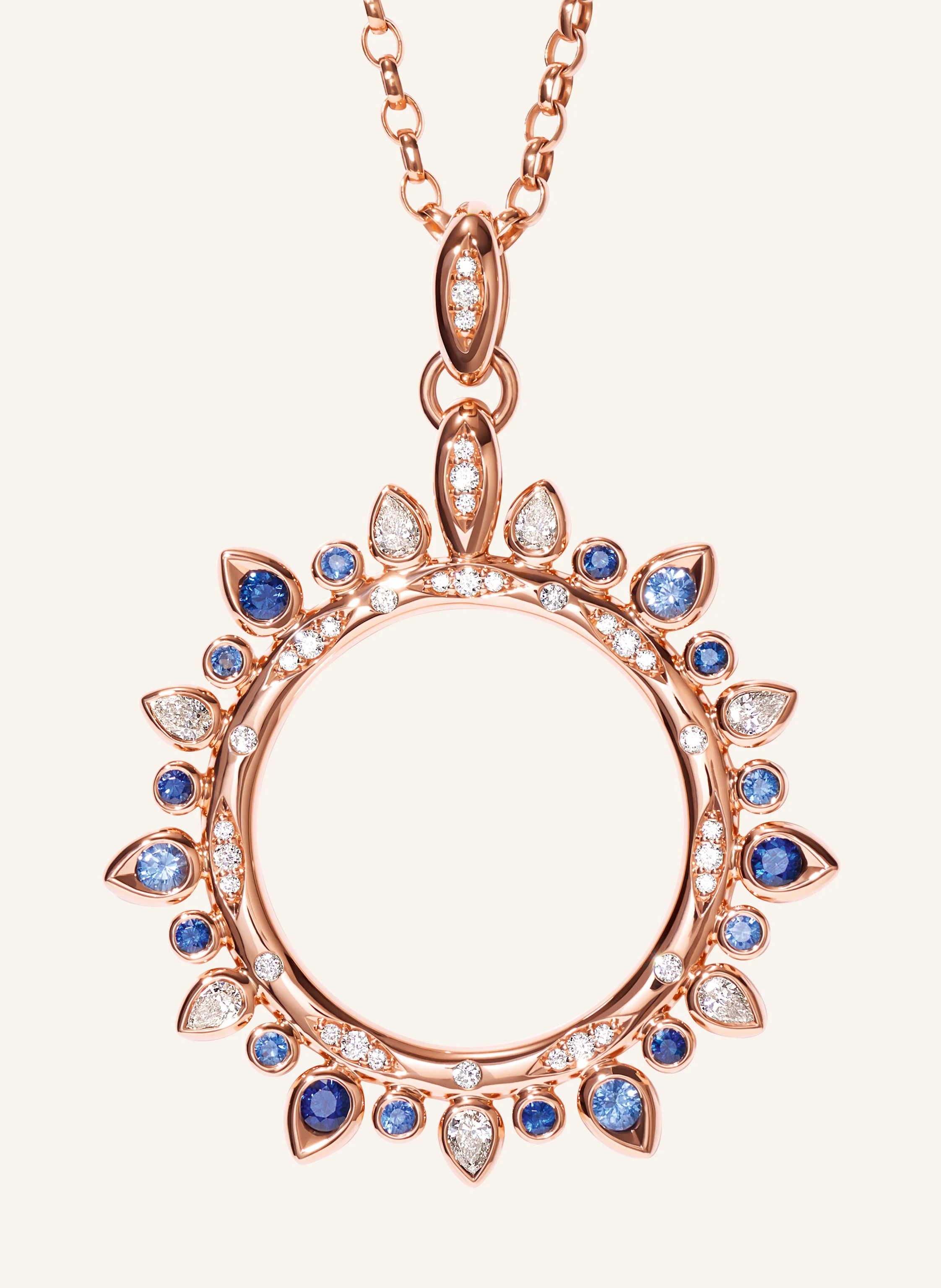 TAMARA COMOLLI Anhänger PENDANT GYPSY 'OCEAN' SUN LARGE 18K Roségold