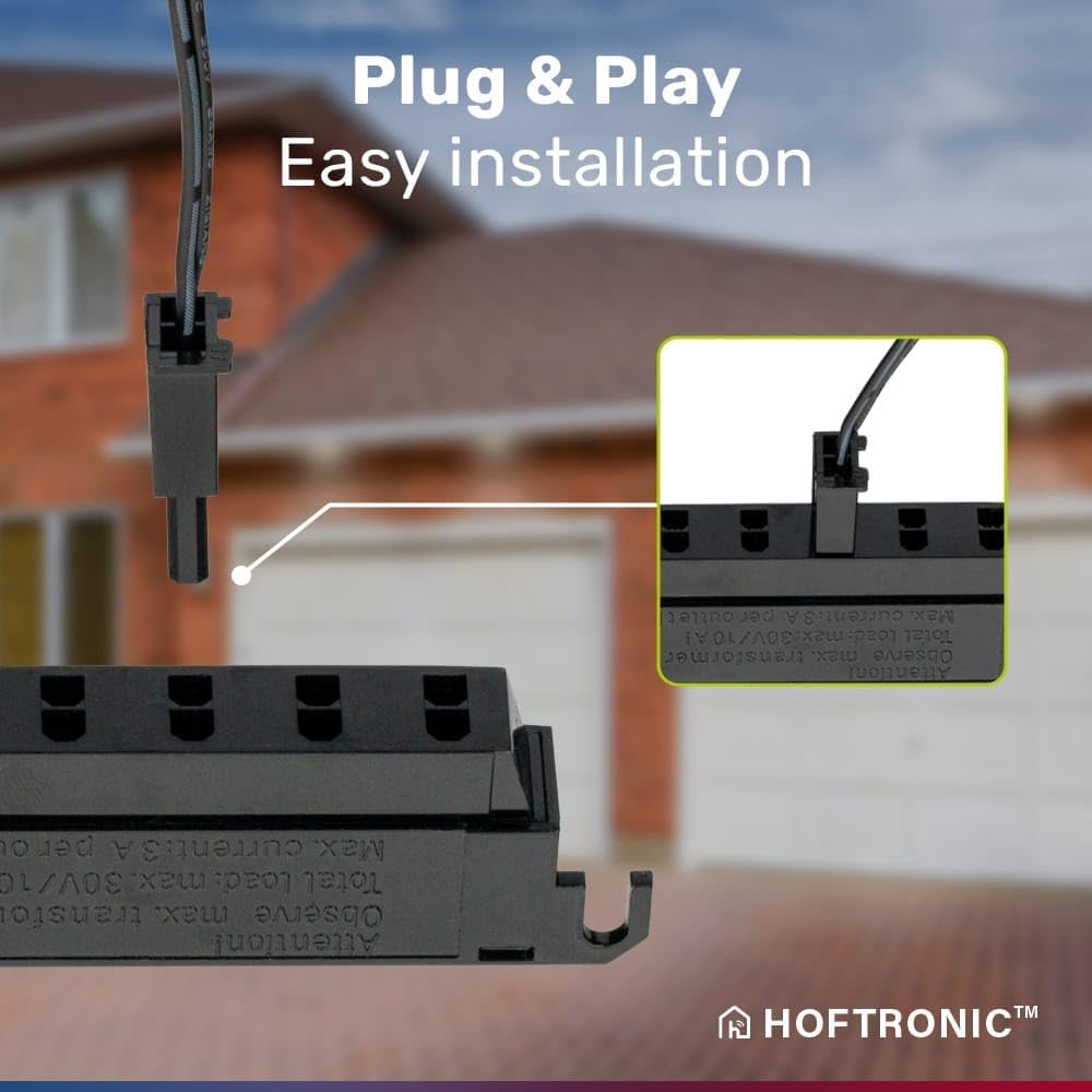 HOFTRONIC Milano - 6er Mini LED Einbaustrahler 12V Edelstahl - Smart Home - WiFi + Bluetooth - IP65 Wasserdicht Dimmbar - 2700K Warmweiß - Google Home, Alexa & Siri - für Terrassendach & Bad