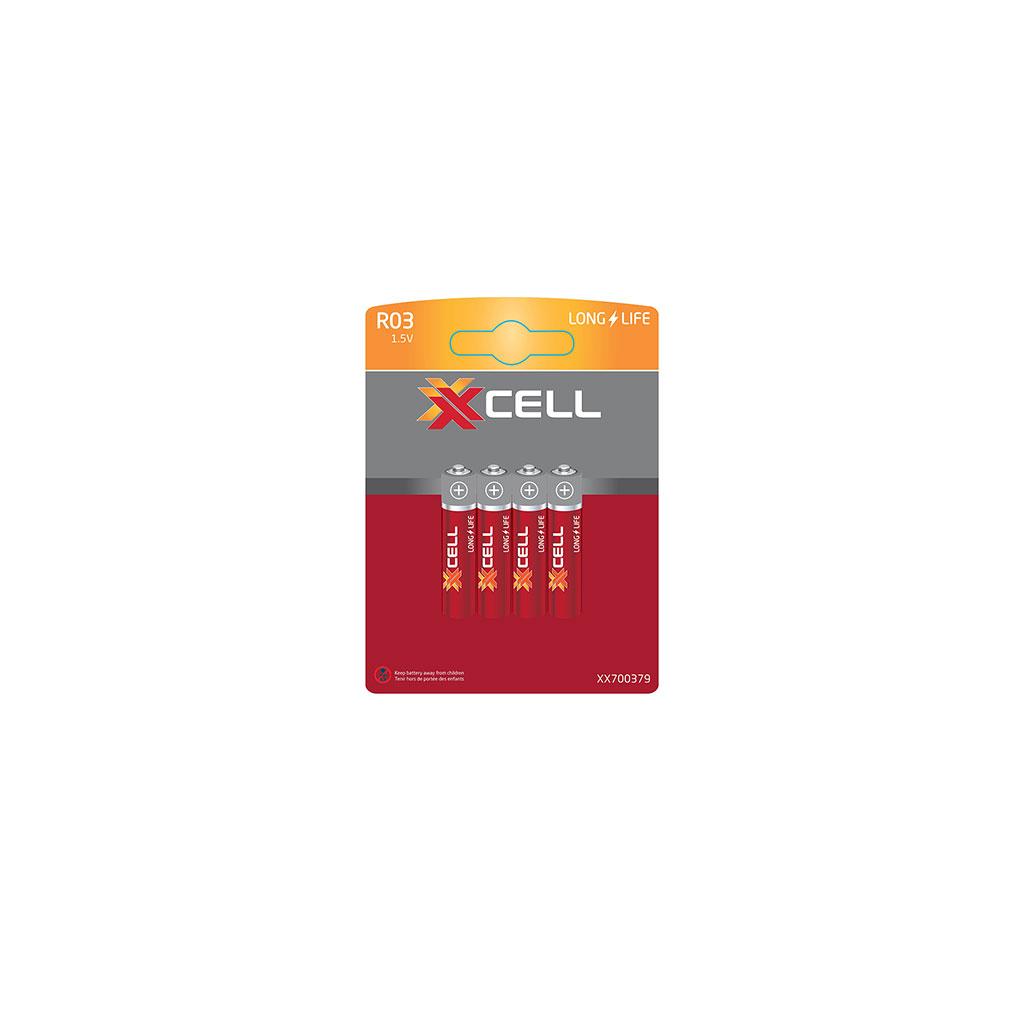 Lot de 4 piles XXCELL R03