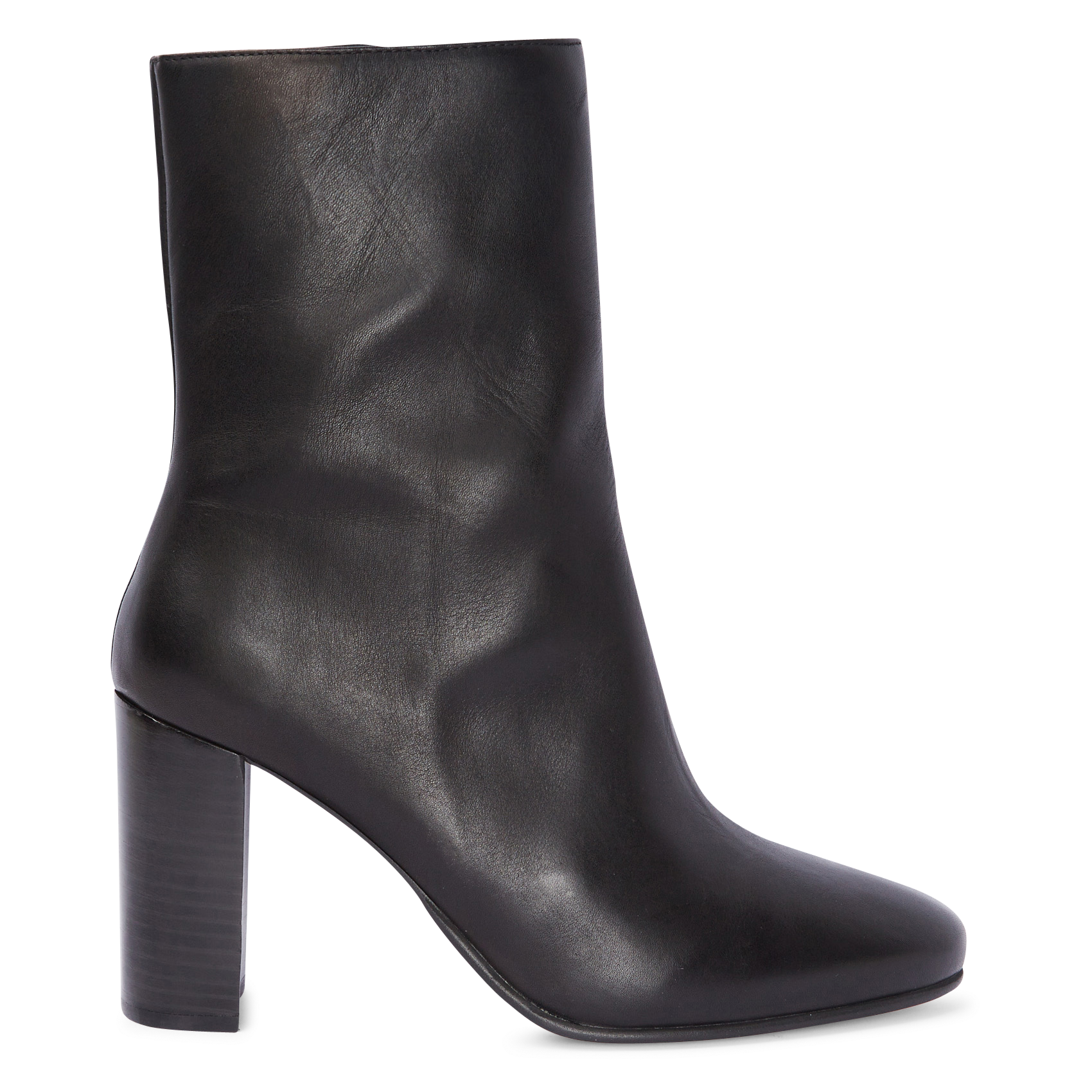 VALORIS - Bottines en cuir lisse | Noir