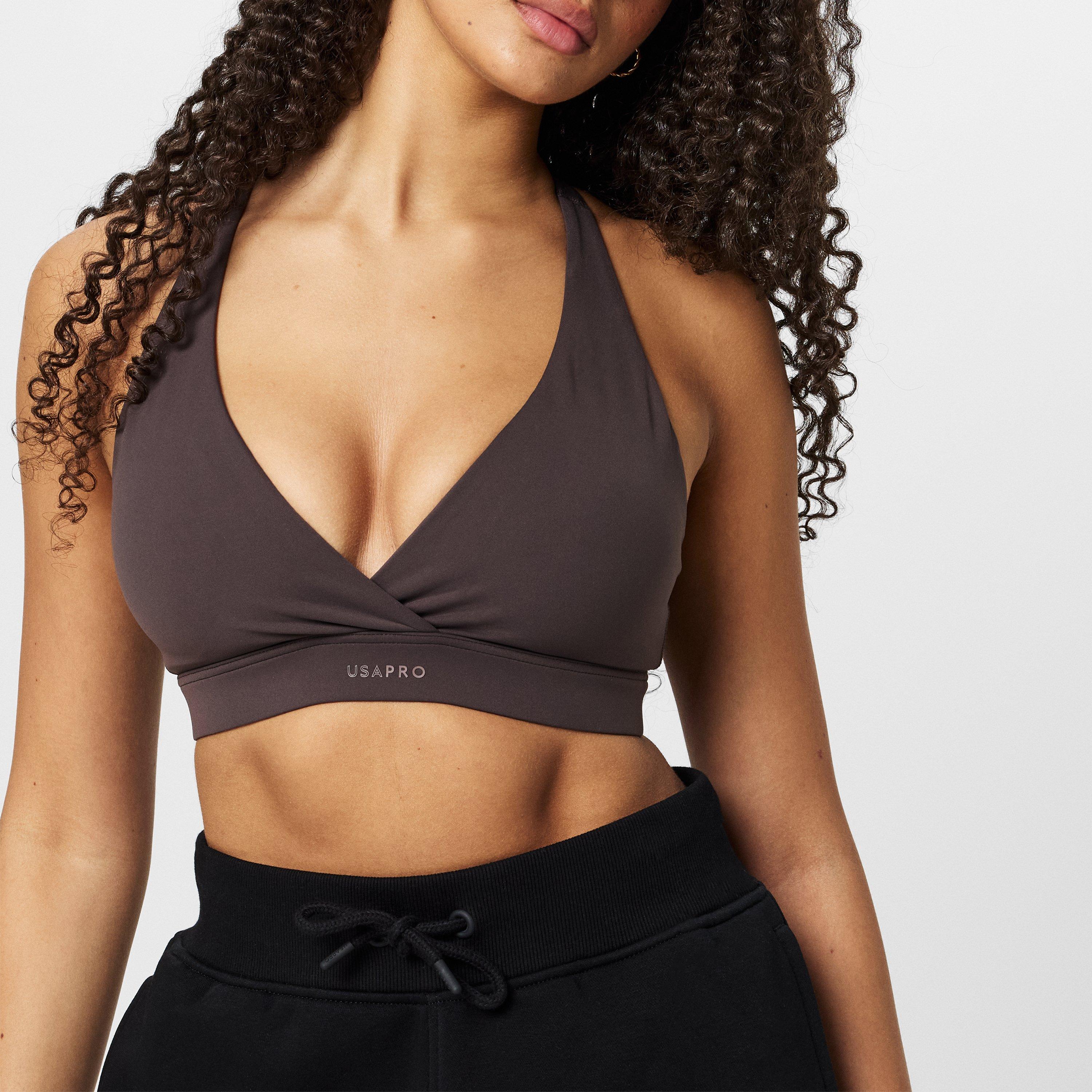 USA Pro Overlap Wrap Bra Womens