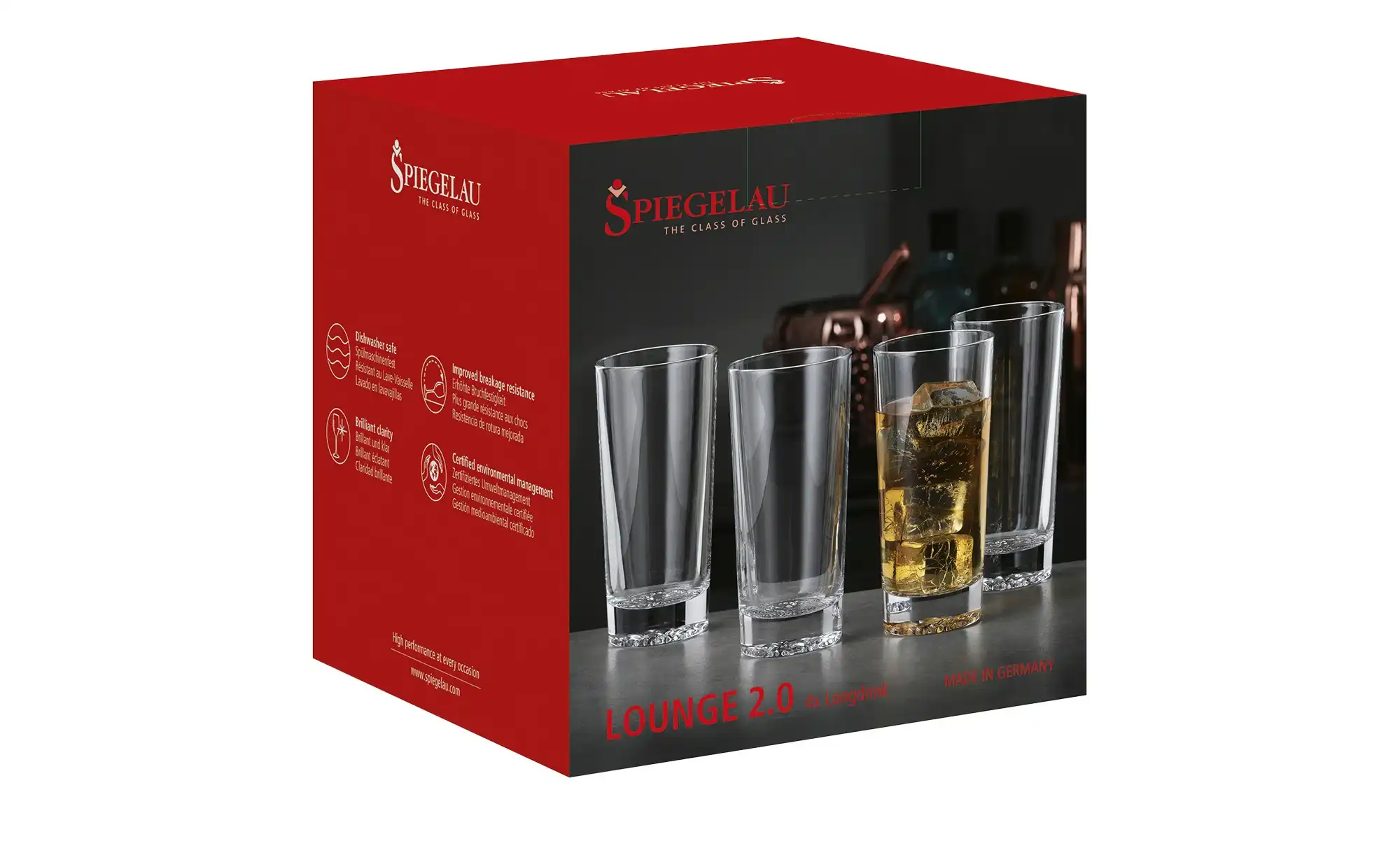 Spiegelau Longdrinkgläser 4er Set Lounge