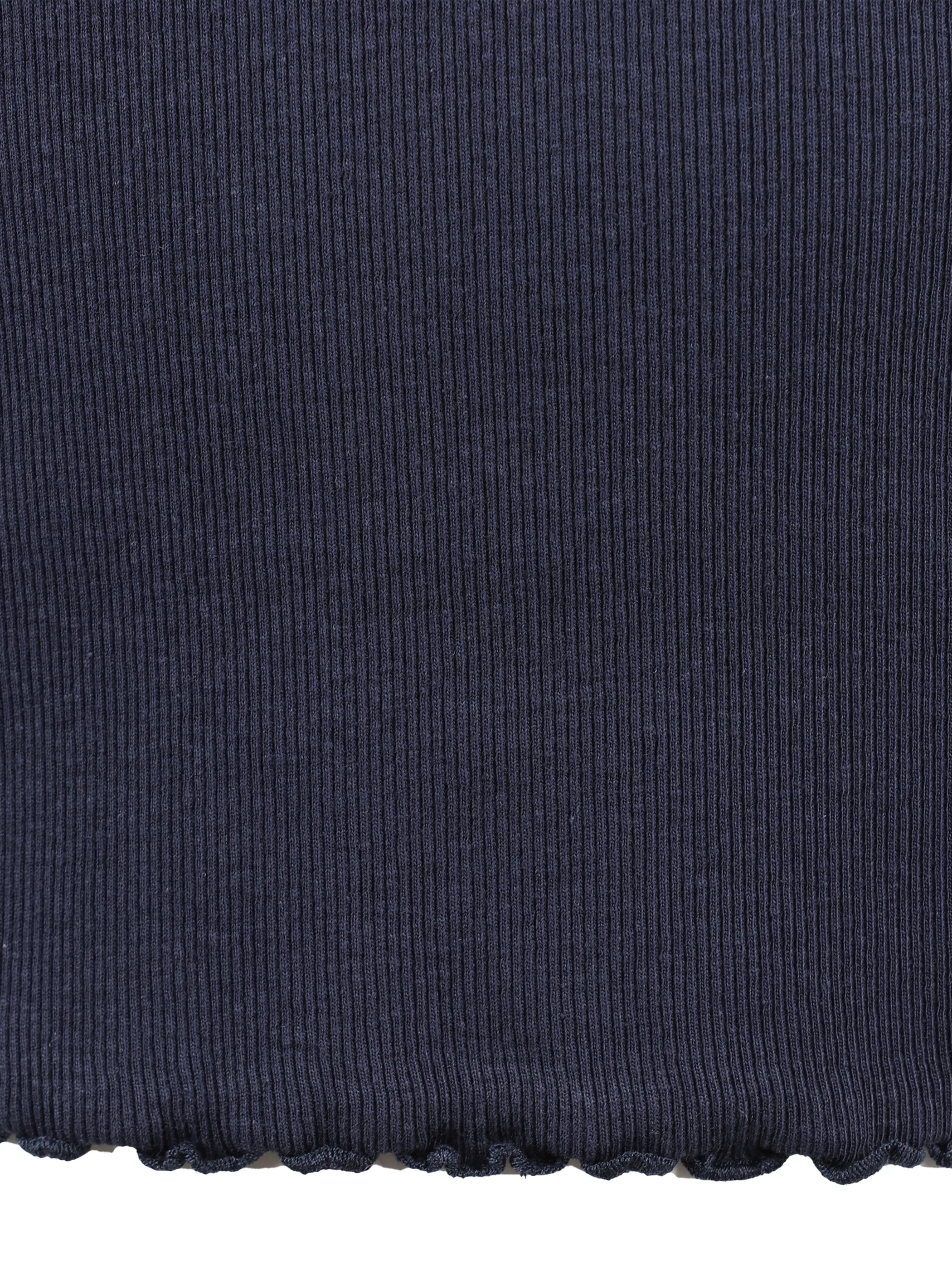 Mädchen Langarmshirt mit welligen Abschlüssen