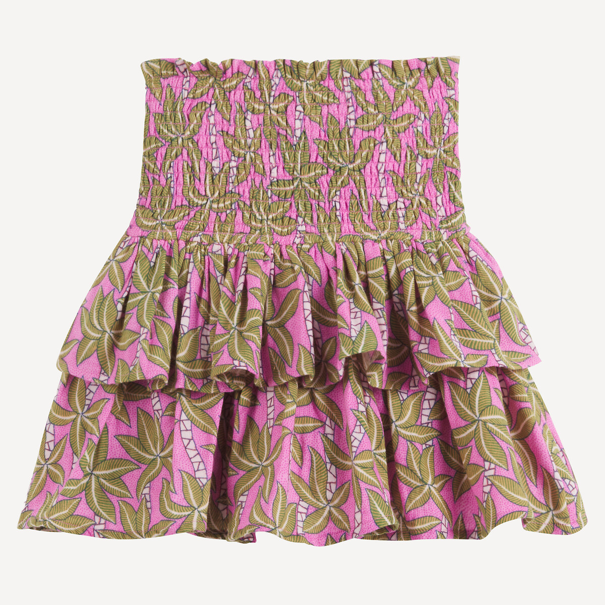COLEÇÕES LA REDOUTE<br>Shorts com cintura franzida em tetra