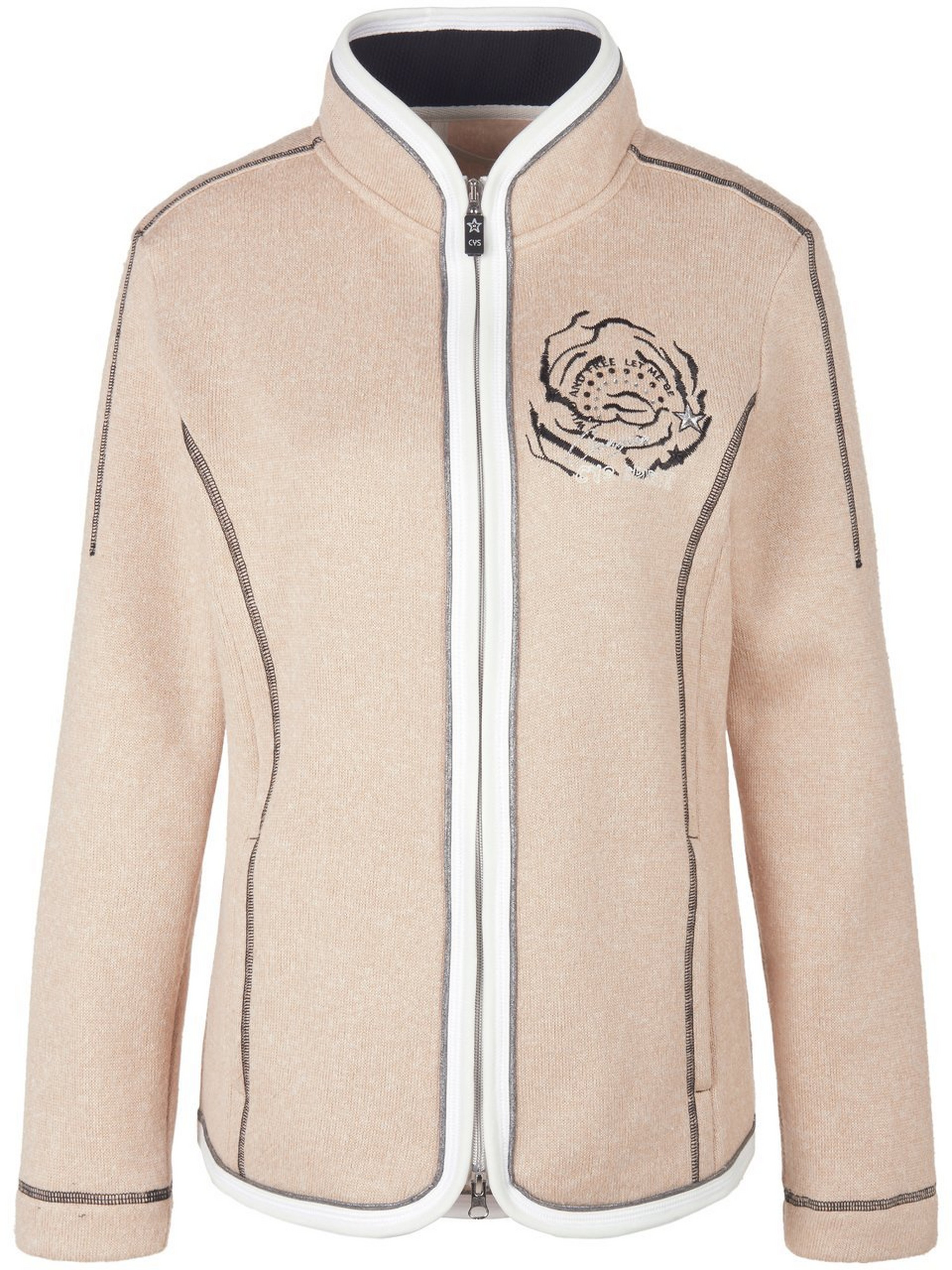 Strickfleece-Jacke