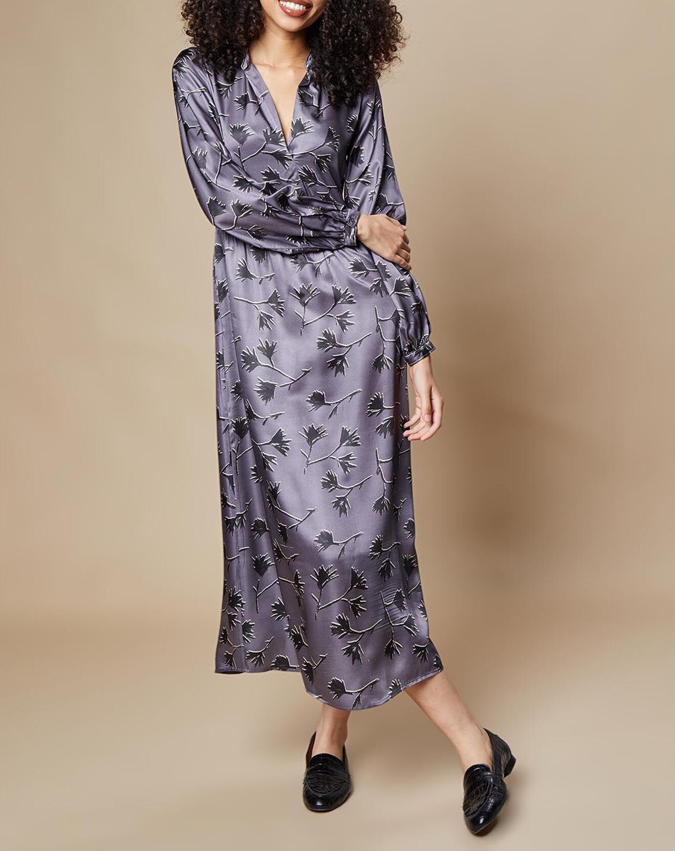 Hartford Robe en Soie mélangée Rhapsodie gris violet