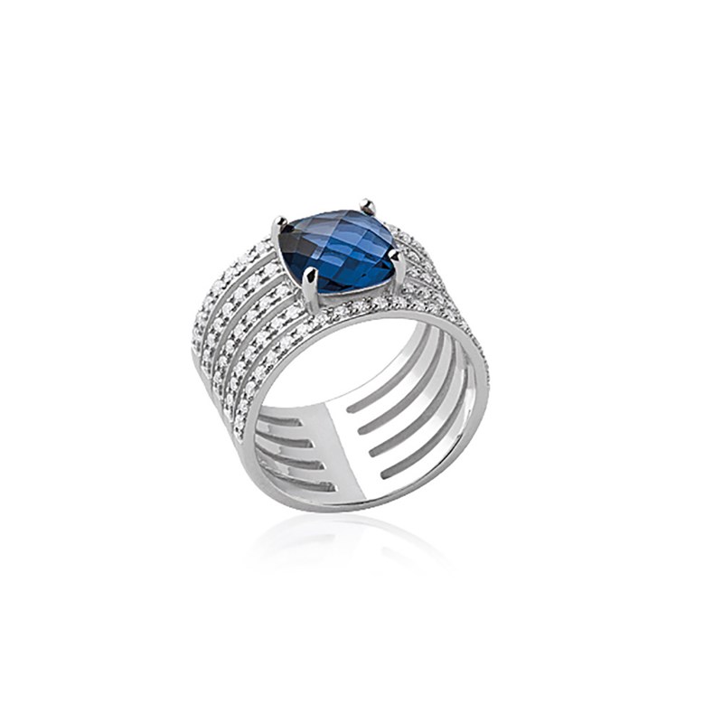 Bague Femme - Argent 925 - Oxyde de zirconium