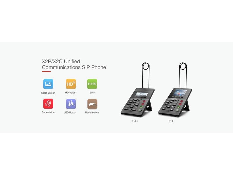 Fanvil Tischtelefon X2P Schwarz Call Center Telefon