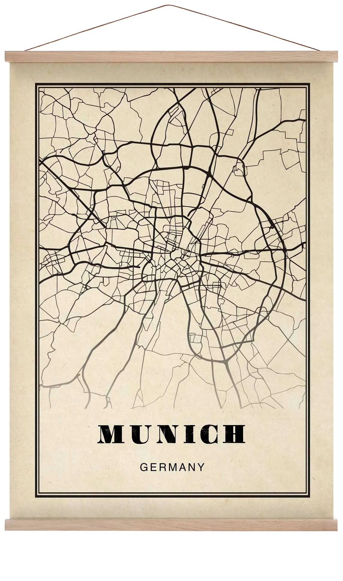 München Stadt Sepia