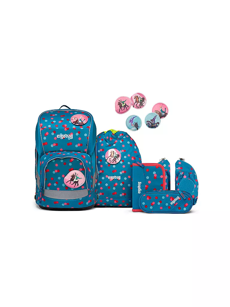 ERGOBAG Schultaschen Set 6-tlg. Wide - VoltiBär hellblau