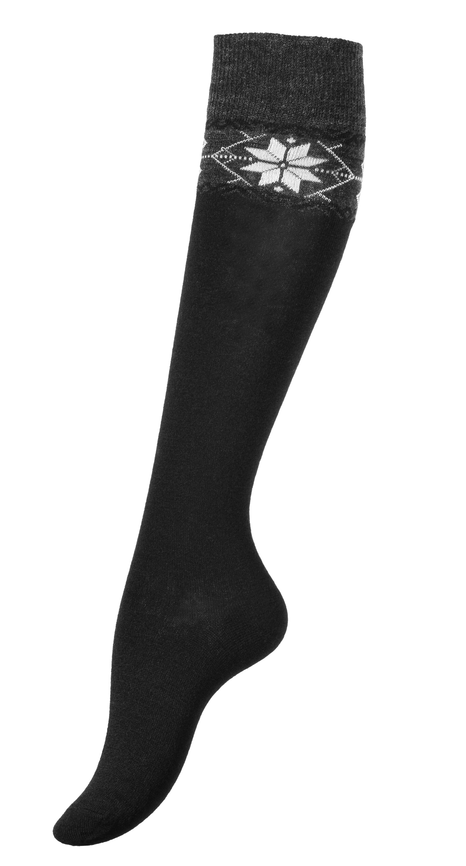 Yenita® 2 Paar Damen Winter-Kniestrümpfe