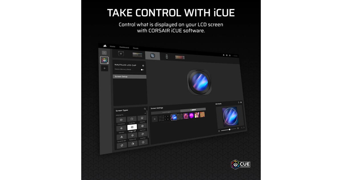 CorsairNAUTILUS RS LCD Screen Module 2.1