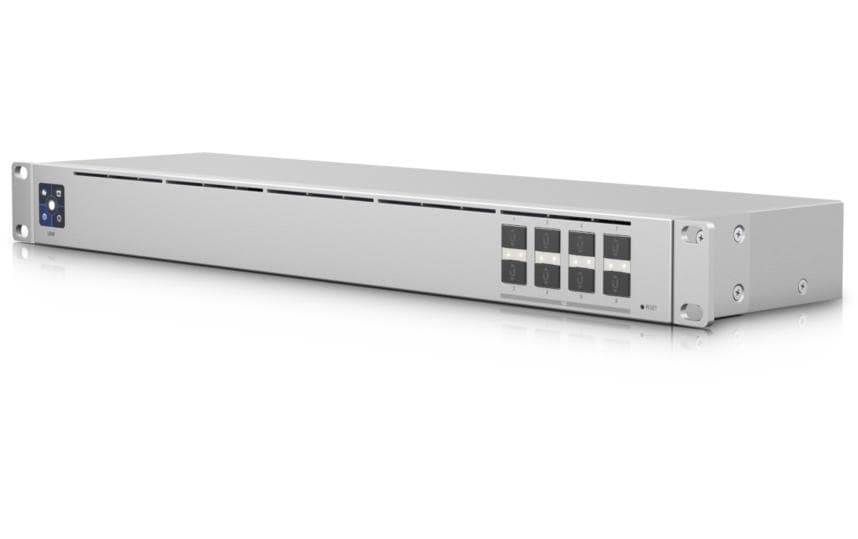 SFP+ Switch USW-AGGREGATION 8 Port<br>UniFi Aggregation Switch ist ein verwalteter Layer-2-Switch mit acht 10G SFP+-Ports