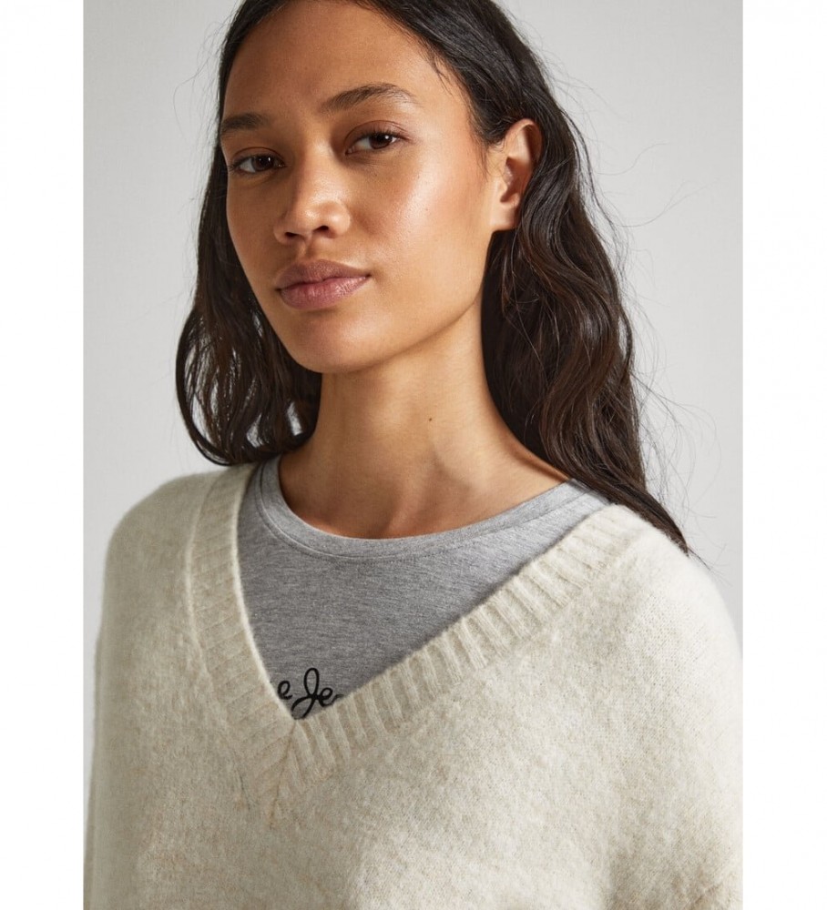 Pepe Jeans Camisola Denisse V branco