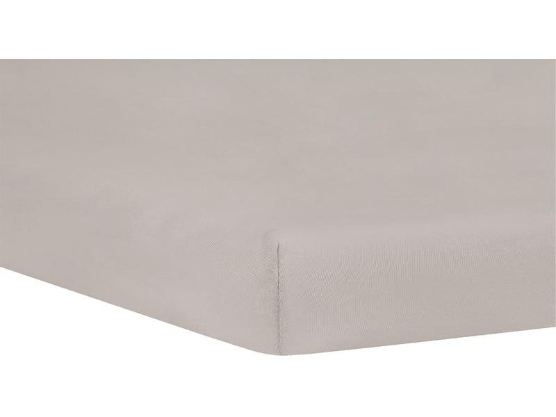 Julius Zöllner Fix-Leintuch Jersey Taupe 90 x 40 cm Spannbetttuch Jersey