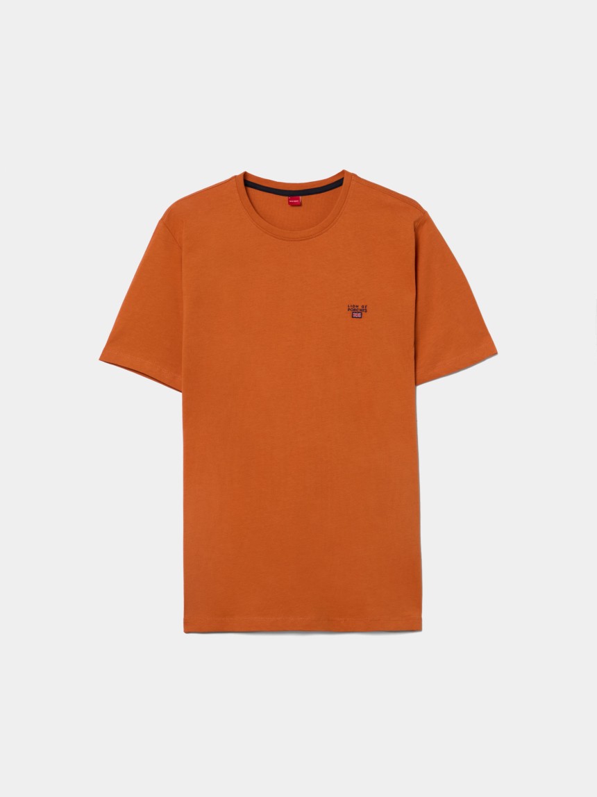 T-shirt básica em algodão