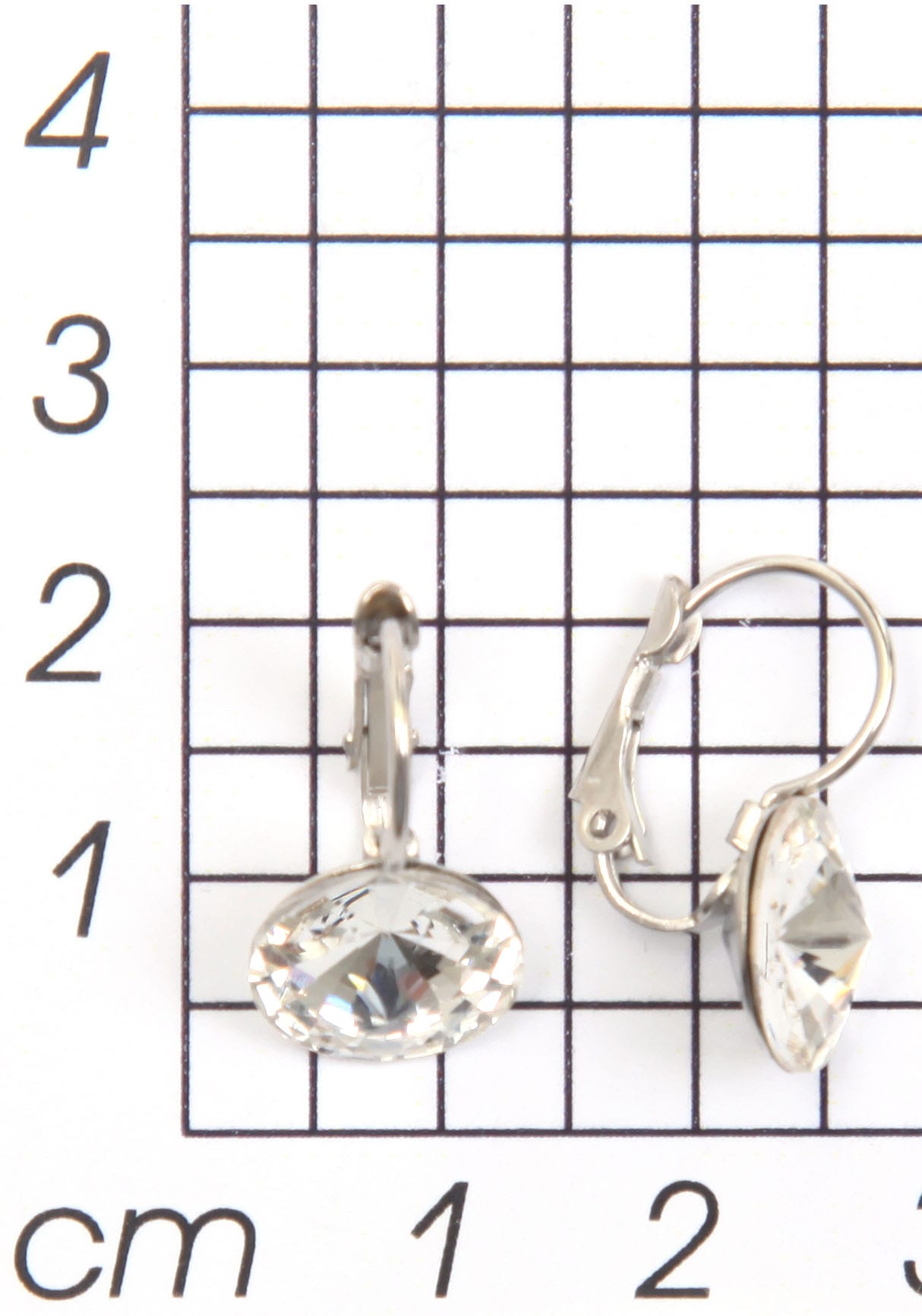 Firetti Paar Ohrhänger »zeitlos, chic, rund, bunt« Made in Germany - mit Glasstein