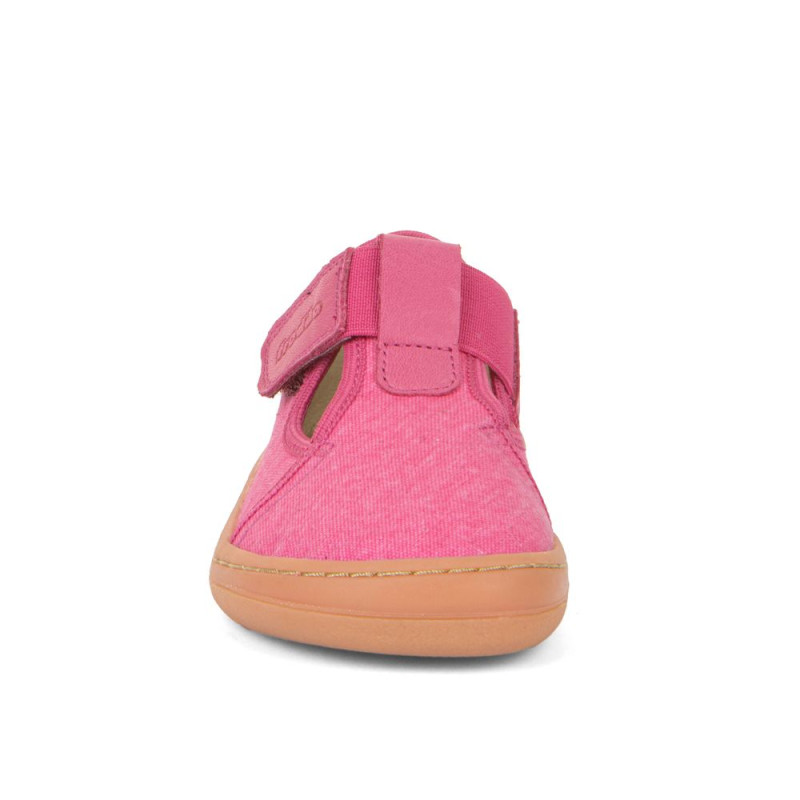 Froddo Froddo Barefoot T-Bar Toile Fuchsia