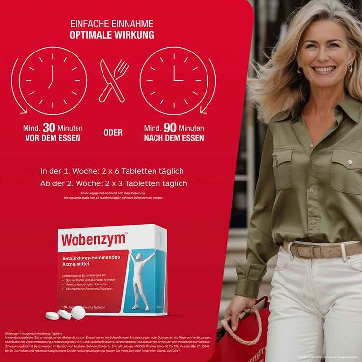 Wobenzym magensaftresistente Tabletten, 360 St