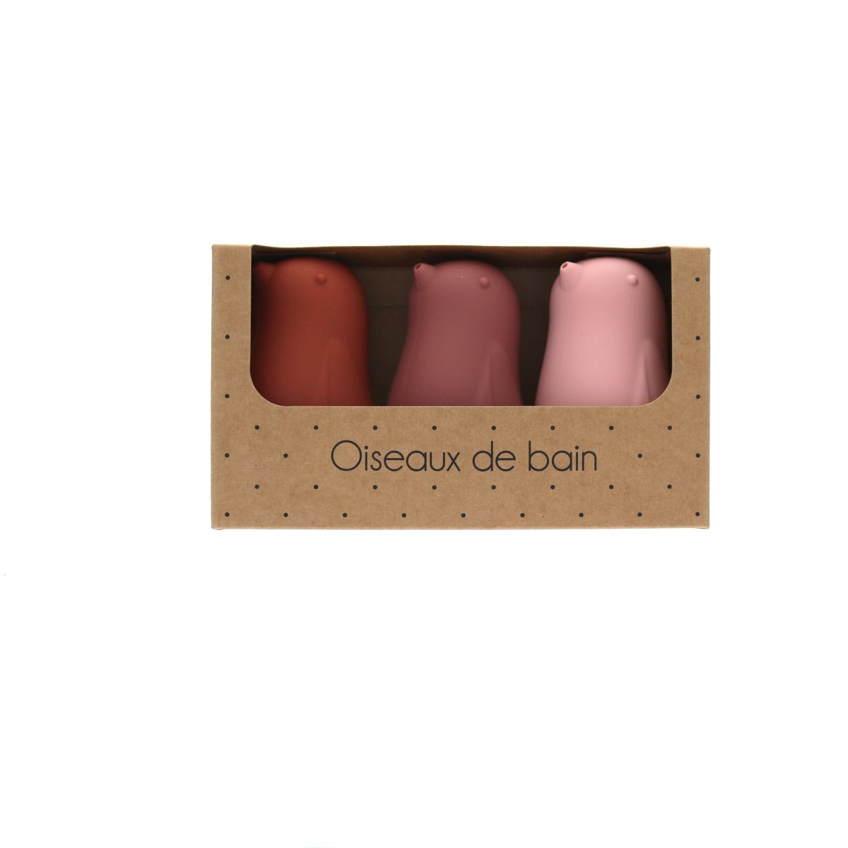 Jeux de bain en silicone oiseaux Mercredi et Patati