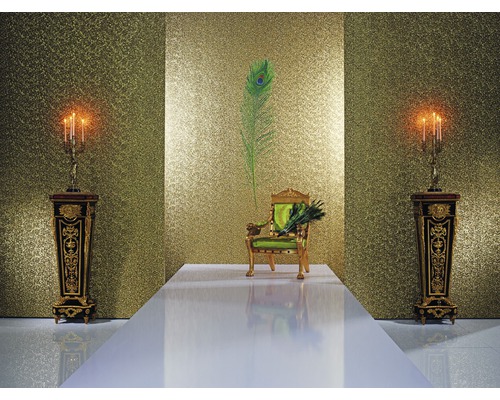Vliesbehang 52556 Glööckler Imperial klein patroon goud