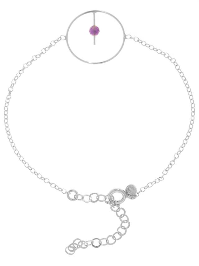 Transformationskreis-Armband, Amethyst, Silber 925, ca. 17,5 cm