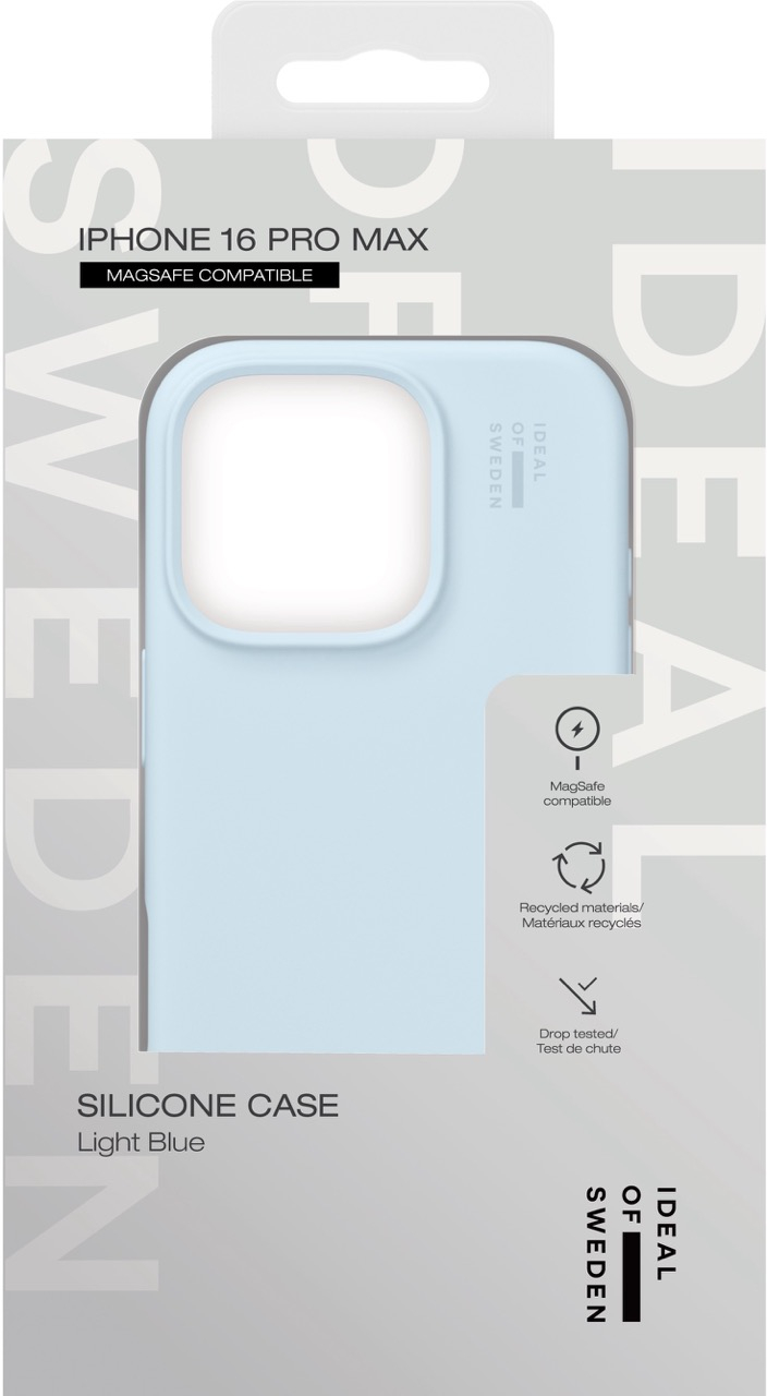 iPhone 16 Pro Max MagSafe Silikon Hülle Case Recycled (IDSICMS-I2467P-501) - Hellblau