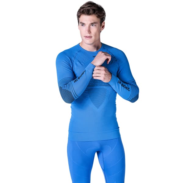 T-shirt thermique X-BIONIC ENERGIZER 4.0 SHIRT LG SL M BLOSSOM BLUE/BLACK