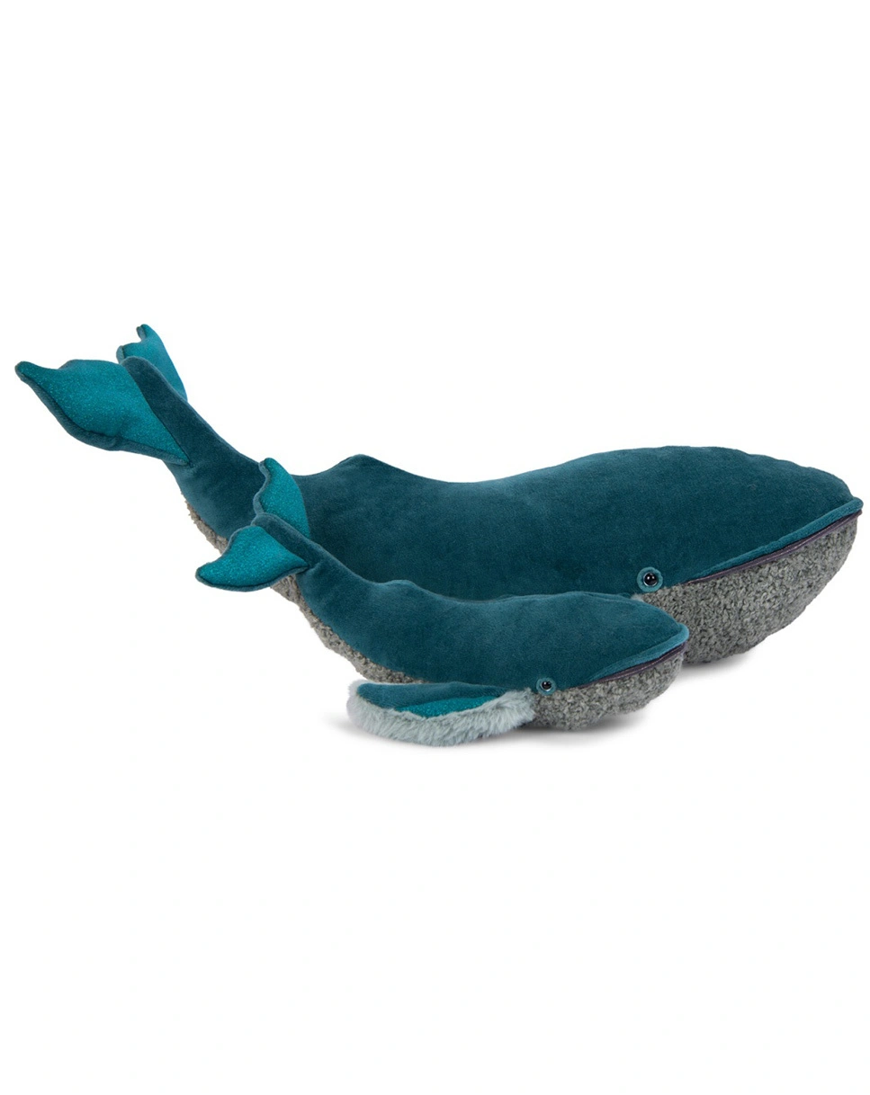 Plüschtier KLEINER WAL (32cm) in blau