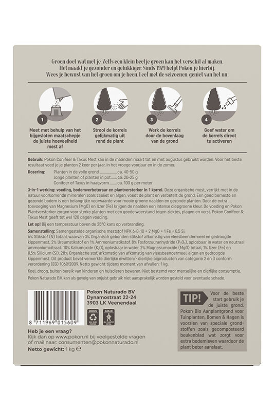 Pokon Conifeer & Taxus voeding - Siertuinmeststof - 1 Kilogram