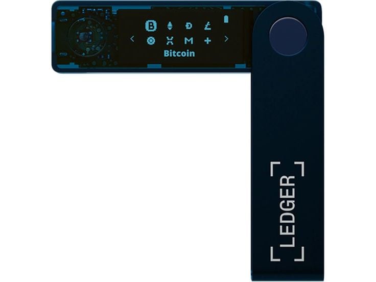 Ledger Nano X Sapphire Blue Crypto-Hardware-Wallet mit Bluetooth zum Kaufen, Verwalten und Vermehren digitaler Vermögenswerte