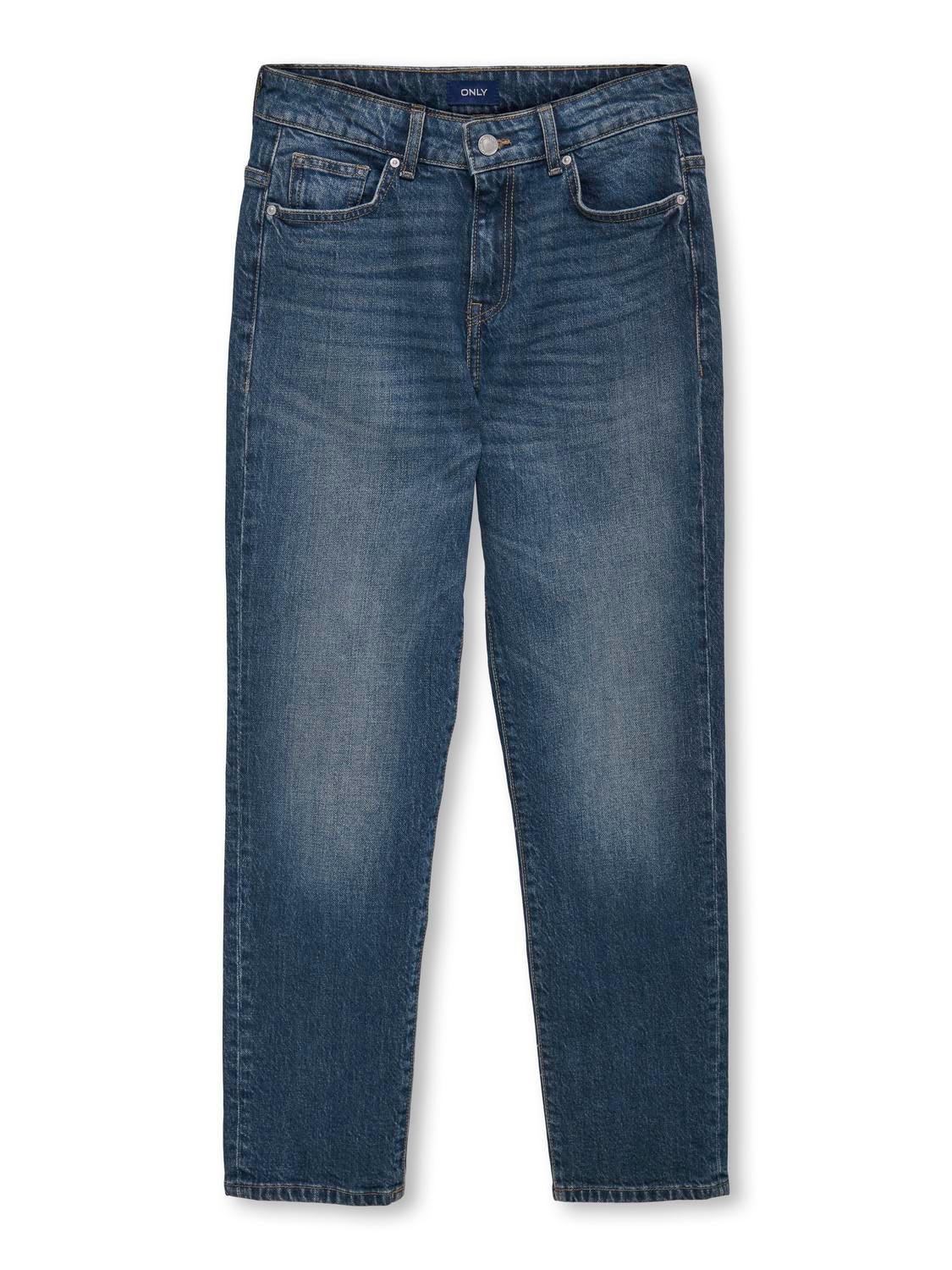 KOBAVI Locker geschnitten Jeans Medium Blue Denim