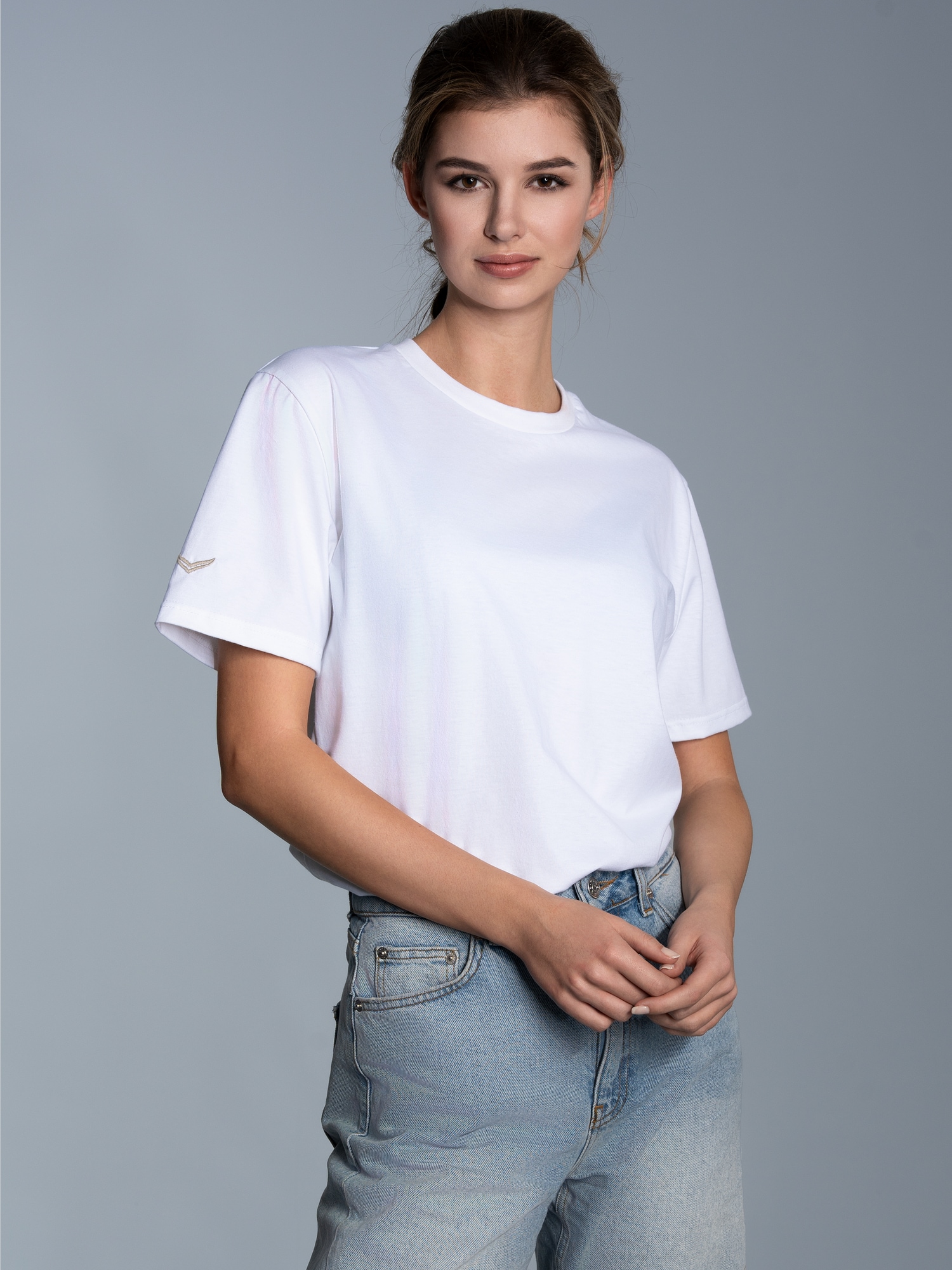 T-Shirt aus 100% Biobaumwolle Weiss-C2C