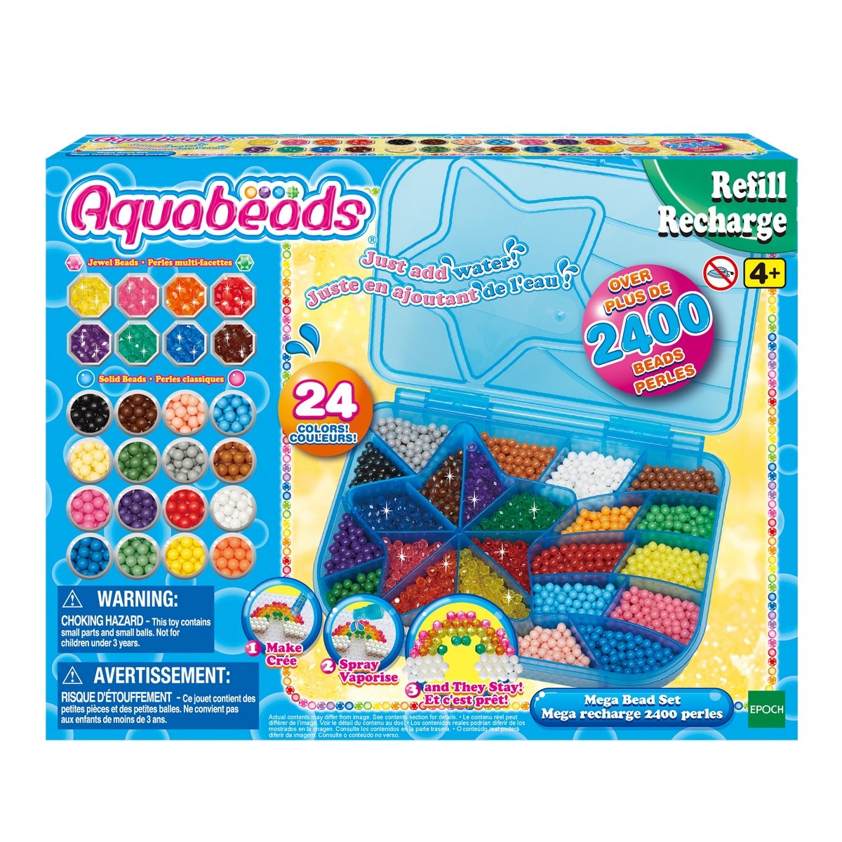 Mega recharge 2400 perles Aquabeads