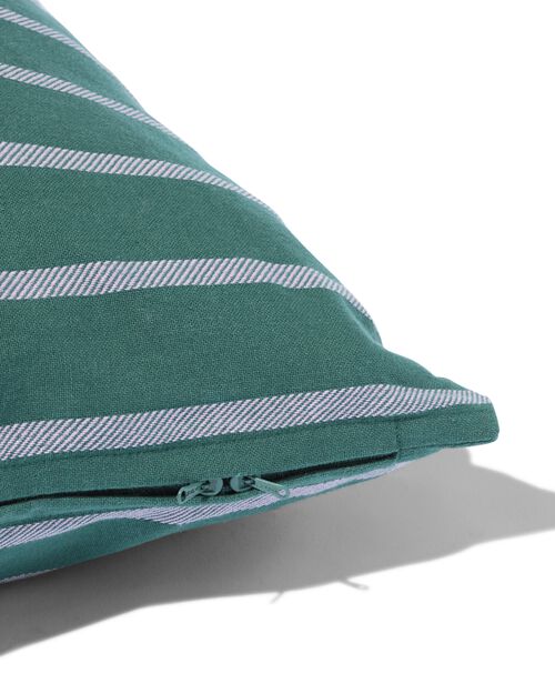 housse de coussin 50 x 50 rayures vert-rose