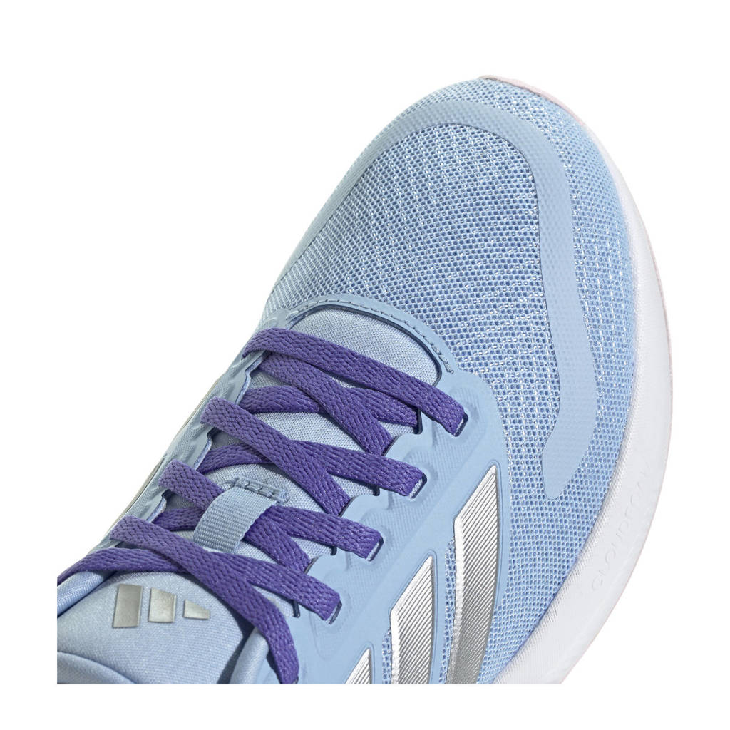 adidas Runfalcon 5 sneakers lichtblauw/zilver metallic