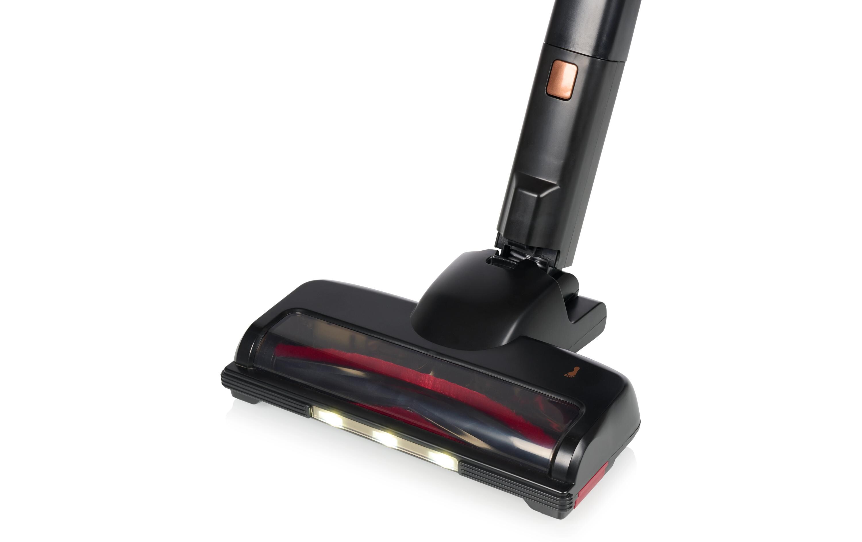 Akku-Hand- und Stielsauger Schwarz/Silber<br>Kabelloser Staubsauger mit 3 Geschwindigkeitsstufen