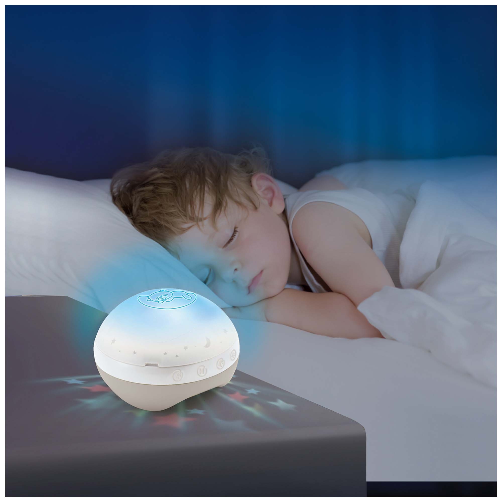 Infantino 3-in-1 muziekmobiel en projector beige - shop nu - Prénatal