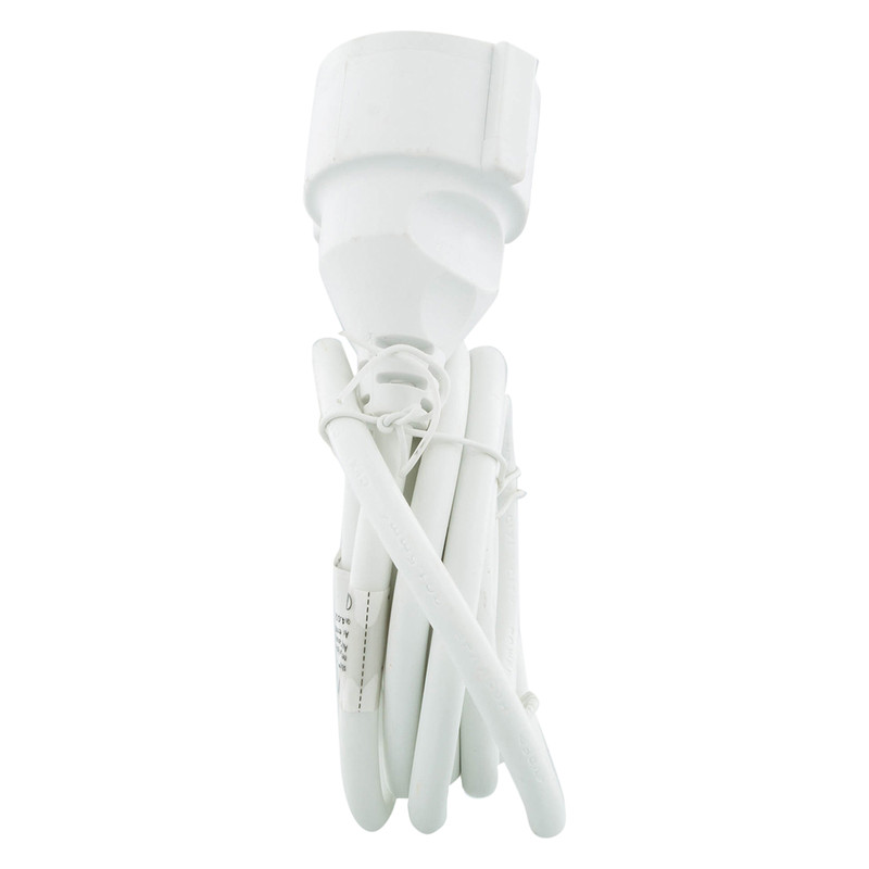 Verlengsnoer RA 3m H05VV-F3G1,5 Wit