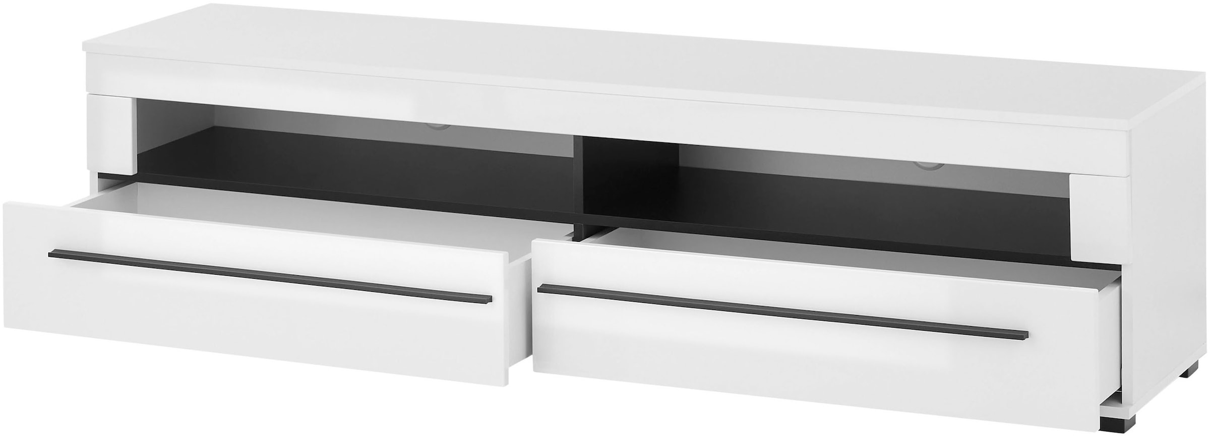 INOSIGN Wohnwand »Cantara, moderne Anbauwand, Wohnzimmer-Set, in Eiche Evoke oder Weiss« Set, 4 Stk. tlg.