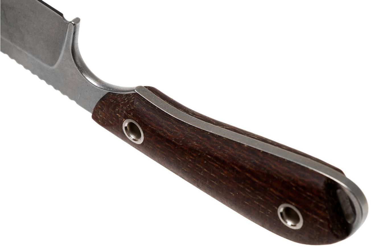 White River Knives M1 Natural Burlap Micarta vaststaand mes, Kydex schede