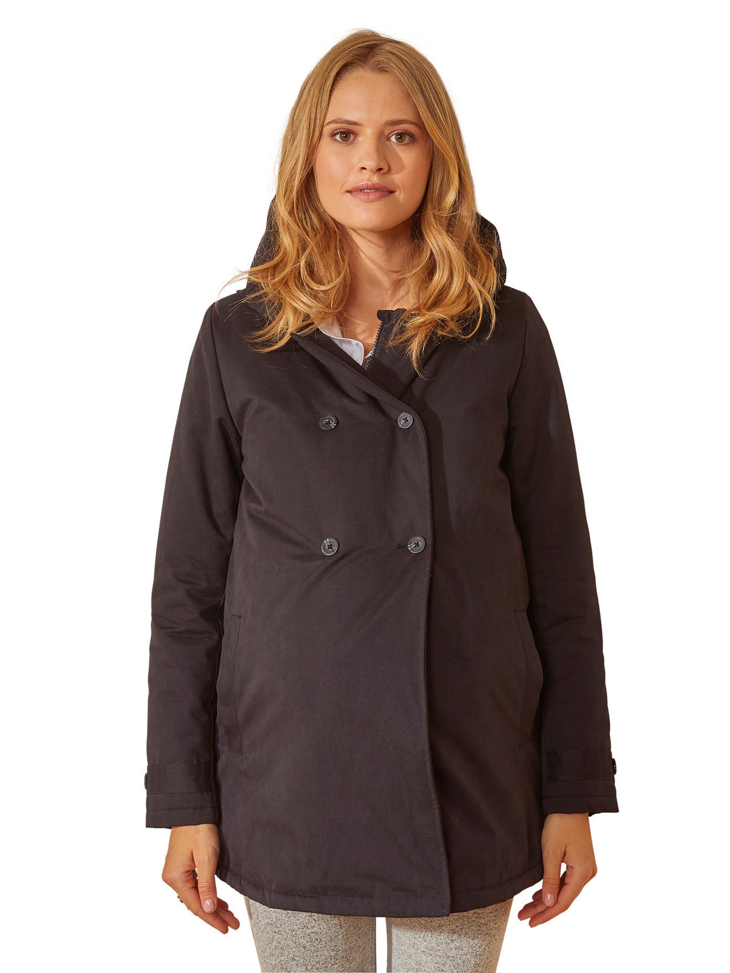 Vertbaudet Jacke für Schwangerschaft & Stillzeit, Tragejacke, Recycling-Polyester schwarz
