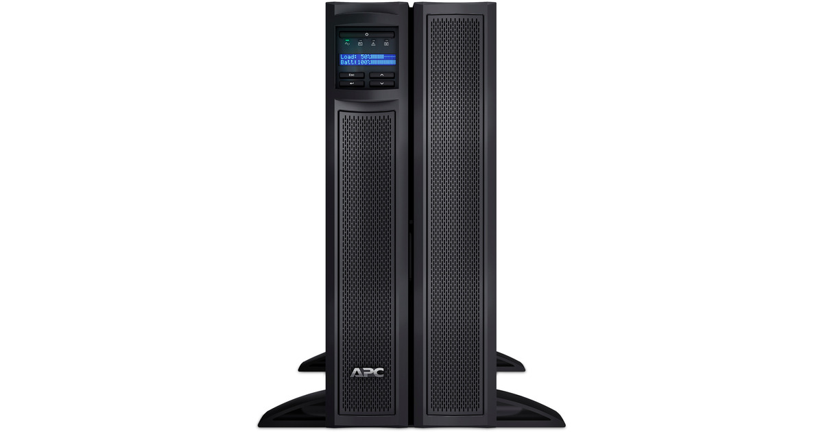 APCSmart-UPS X SMX2200HV - 2200VA ups  (Zwart, 8x C13, 2x C19 uitgang, USB, uitbreidbare runtime, short depth)