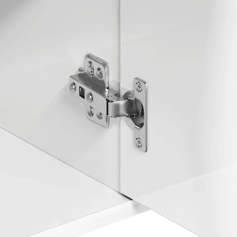 vidaXL - Dressoir - Wit - Bewerkt hout