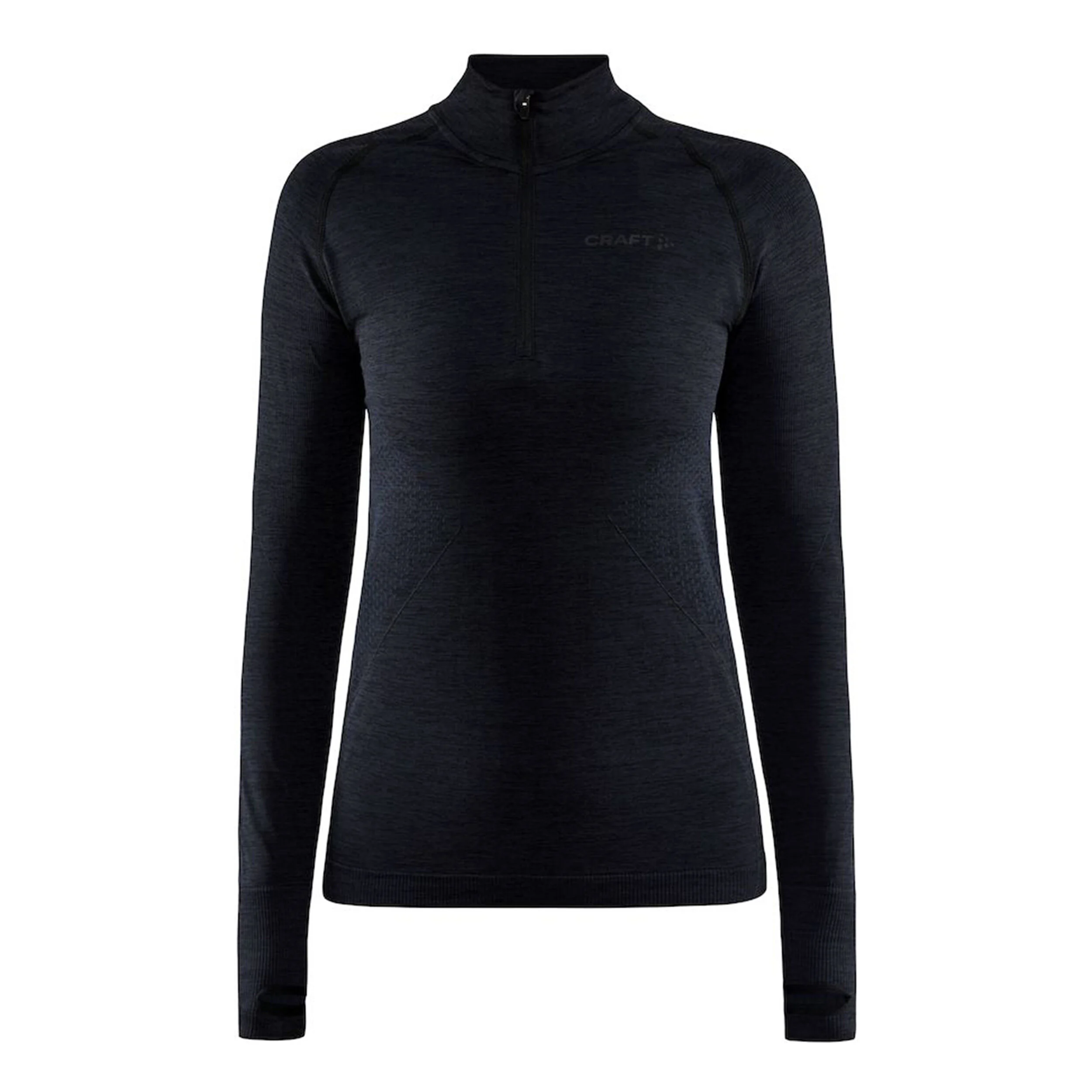 Craft Core Dry Active Comfort Half-Zip Haut Manches Longues Femmes - Noir