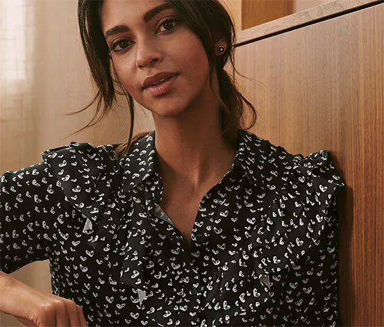Bluse mit Print